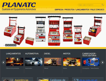 Tablet Screenshot of planatec.com.br